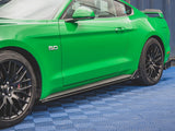 Side Skirts Diffusers + Flaps compatible with Ford Mustang GT Mk6 Facelift (2017-)