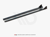 Side Skirts Diffusers + Flaps compatible with Ford Mustang GT Mk6 Facelift (2017-)