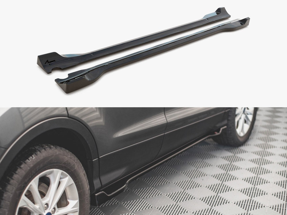 Side Skirts Diffusers compatible with Ford Escape Mk3 (2012-2019)
