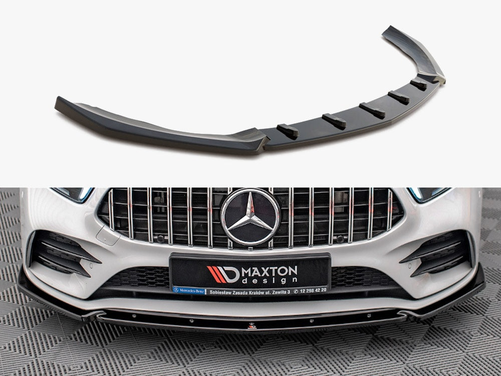 Front Splitter V.4 compatible with Mercedes A35 AMG / AMG Line W177