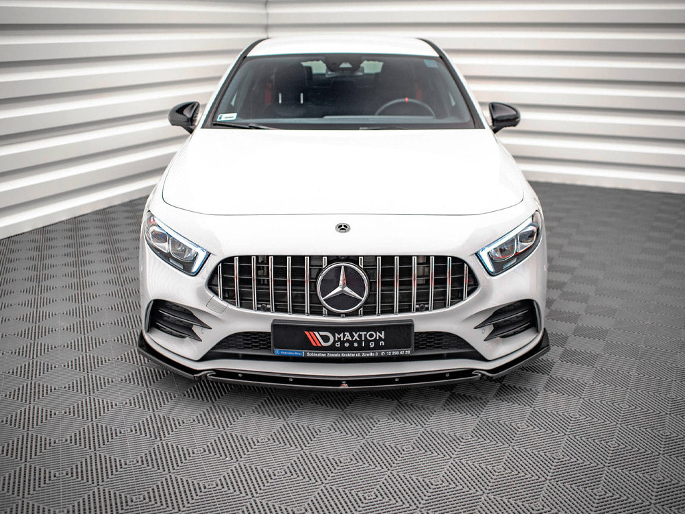 Front Splitter V.4 compatible with Mercedes A35 AMG / AMG Line W177