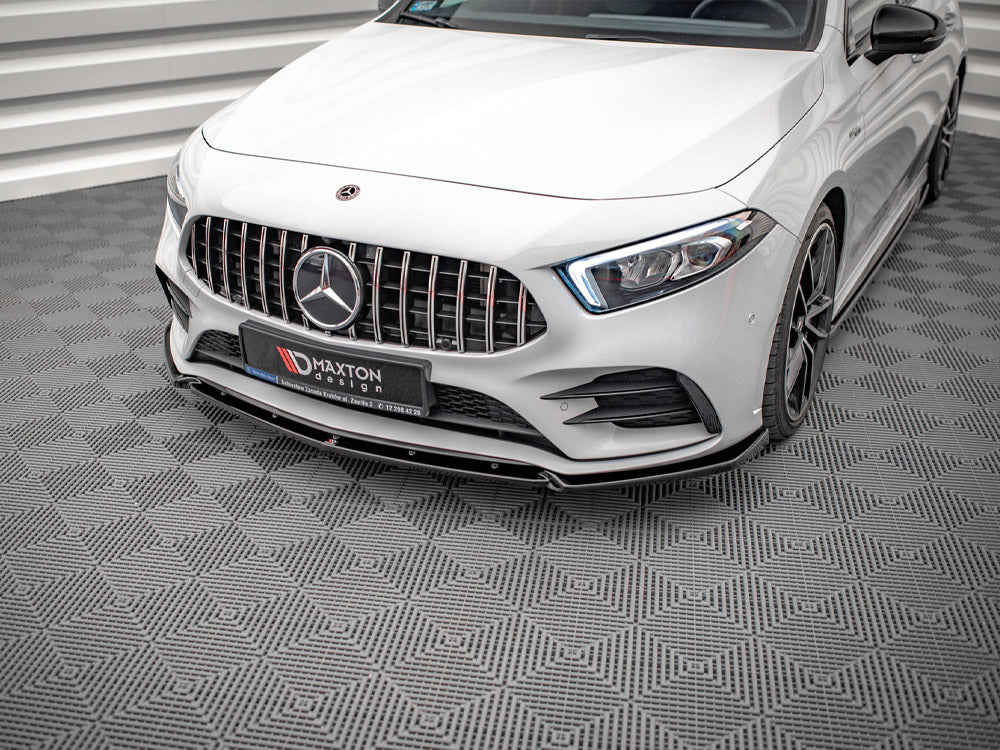 Front Splitter V.4 compatible with Mercedes A35 AMG / AMG Line W177