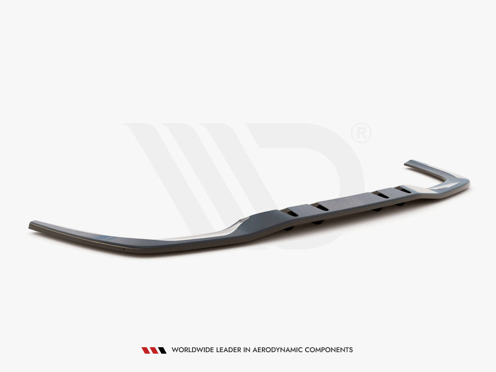 MAXTON DESIGN Central Rear Splitter V.1 (Vertical Bars) Mercedes A 35 AMG Sedan V177