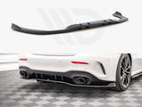 MAXTON DESIGN Central Rear Splitter V.2 (Vertical Bars) Mercedes A 35 AMG Sedan V177