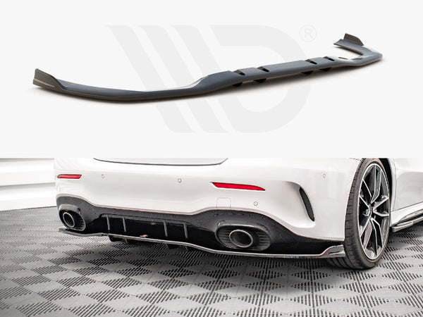 MAXTON DESIGN Central Rear Splitter V.2 (Vertical Bars) Mercedes A 35 AMG Sedan V177