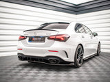 Rear Splitter (Vertical Bars) V.2 compatible with Mercedes A 35 AMG Sedan V177