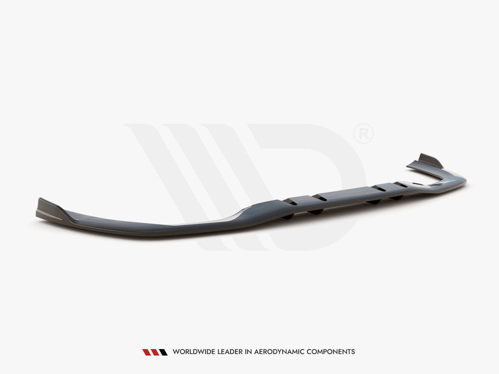 MAXTON DESIGN Central Rear Splitter V.2 (Vertical Bars) Mercedes A 35 AMG Sedan V177