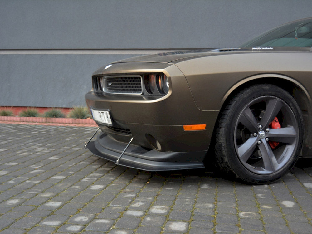 Hybrid Front Splitter V.1 Dodge Challenger 3RD-GEN. Phase-i SRT8 Coupe (2008-14)