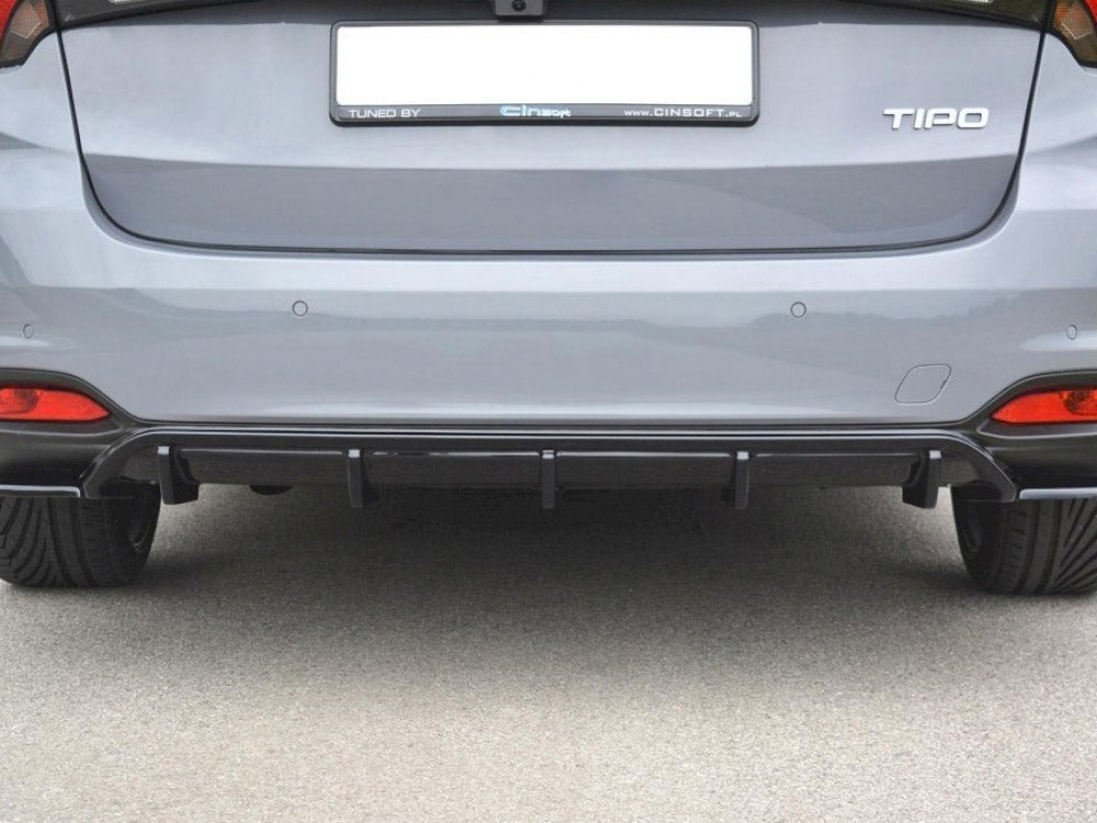 Rear Valance compatible with Fiat Tipo S-Design SW - Carbon Look