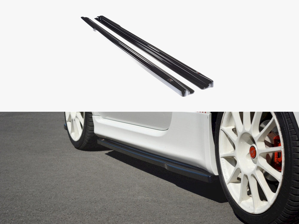 Side Skirts Diffusers compatible with Abarth 500 Mk1