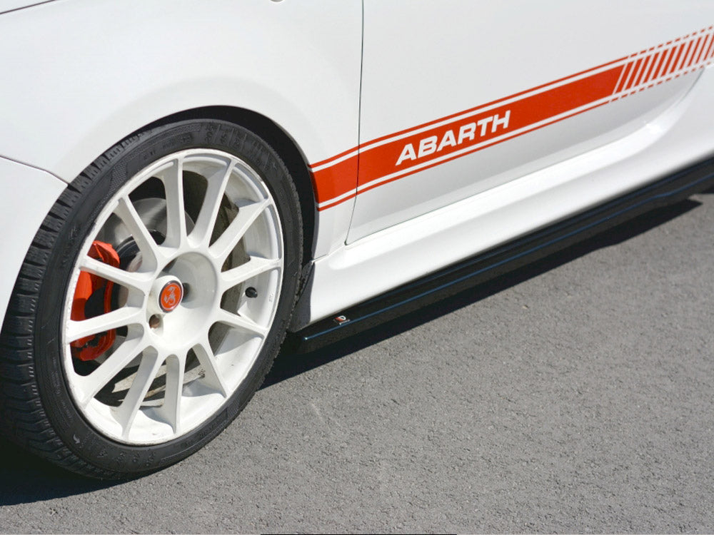 Side Skirts Diffusers compatible with Abarth 500 Mk1