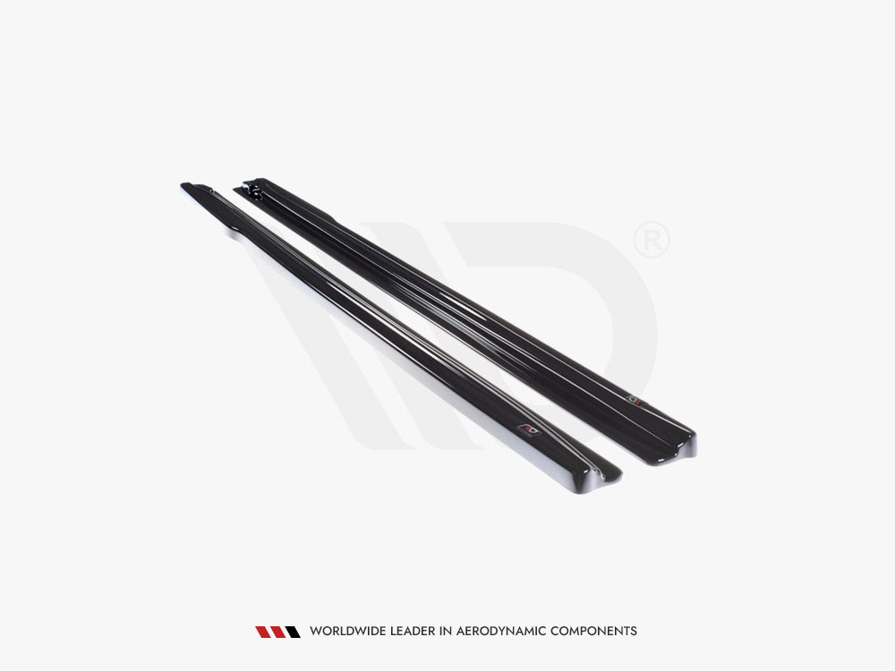 Side Skirts Diffusers compatible with Abarth 500 Mk1