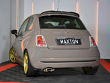 Rear Side Splitters compatible with Fiat 500 Pre-facelift (2007-2014) - Carbon Look