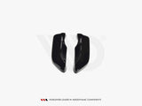 Rear Side Splitters compatible with Fiat 500 Pre-facelift (2007-2014) - Carbon Look