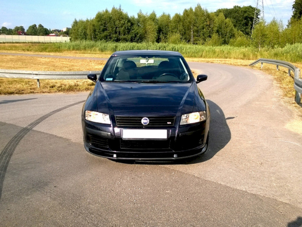 Front Splitter compatible with Fiat Stilo 3 Door - Carbon Look