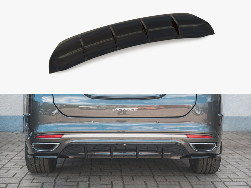Rear Valance compatible with Ford Mondeo Vignale Mk5 Facelift - Textured