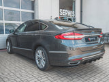 Rear Side Splitters compatible with Ford Mondeo Vignale Mk5 Facelift - Carbon Look