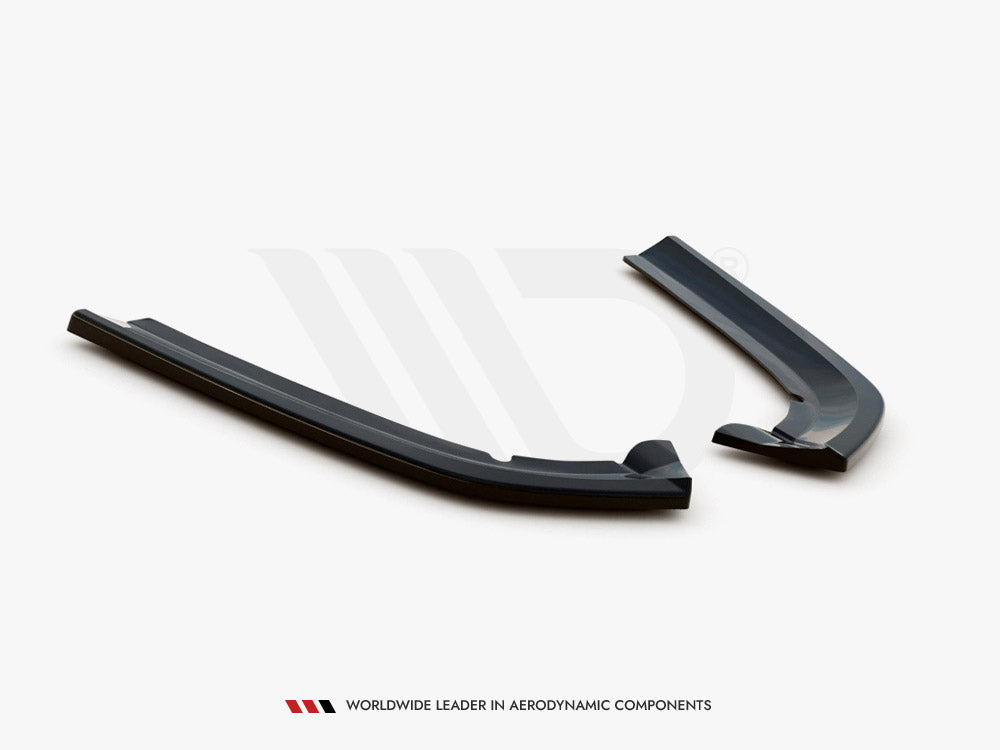 Rear Side Splitters compatible with Ford Mondeo Vignale Mk5 Facelift - Carbon Look