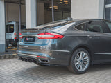 Rear Side Splitters compatible with Ford Mondeo Vignale Mk5 Facelift - Carbon Look
