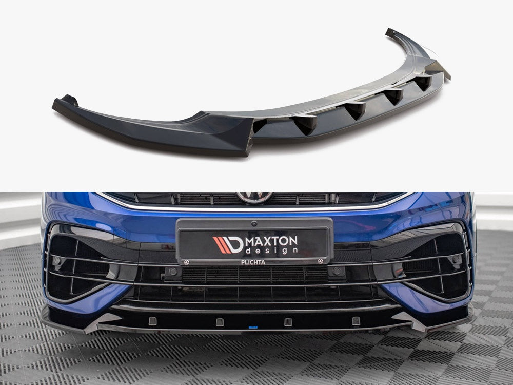 Front Splitter V.2 compatible with VW Tiguan R / R-Line Mk2 Facelift (2020-)