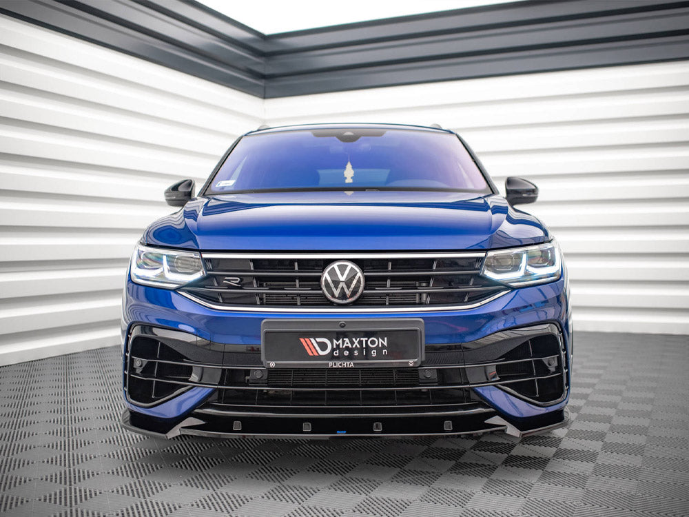 Front Splitter V.2 compatible with VW Tiguan R / R-Line Mk2 Facelift (2020-)