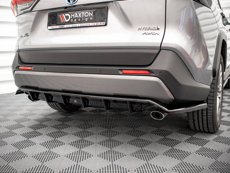 MAXTON DESIGN Central Rear Splitter (Vertical Bars) Toyota RAV4 MK5 (2019-)