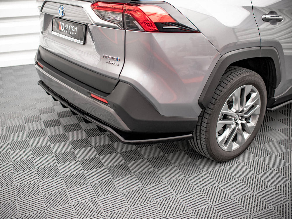 MAXTON DESIGN Central Rear Splitter (Vertical Bars) Toyota RAV4 MK5 (2019-)