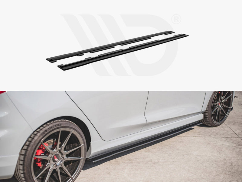 Maxton Racing Side Skirts Diffusers Ford Fiesta Mk8 ST / ST-Line