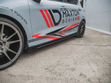 Maxton Racing Side Skirts Diffusers + Flaps Ford Fiesta Mk8 ST / ST-Line