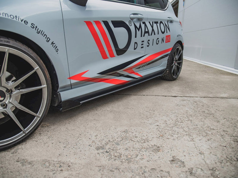 Maxton Racing Side Skirts Diffusers + Flaps Ford Fiesta Mk8 ST / ST-Line