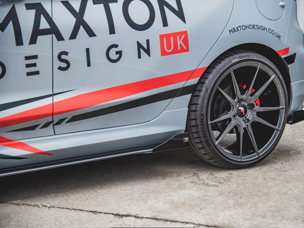 Maxton Racing Side Skirts Diffusers + Flaps Ford Fiesta Mk8 ST / ST-Line