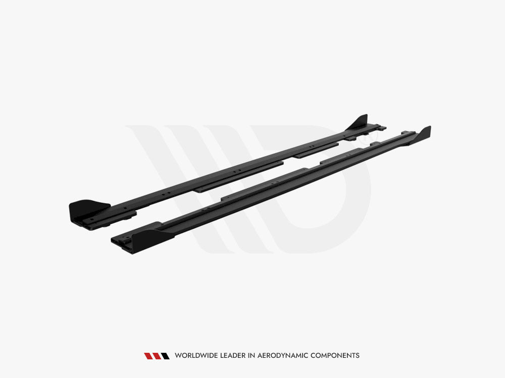 Maxton Racing Side Skirts Diffusers + Flaps Ford Fiesta Mk8 ST / ST-Line