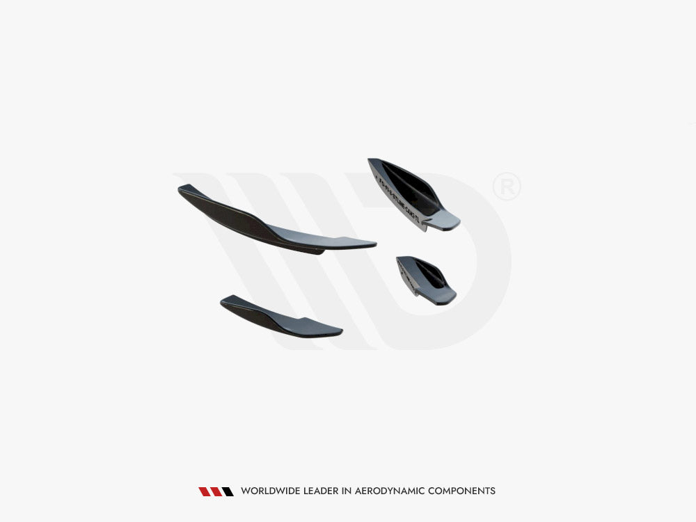 MAXTON DESIGN Front Bumper Wings (Canards) V.2 Ford Fiesta MK8 ST / St-line