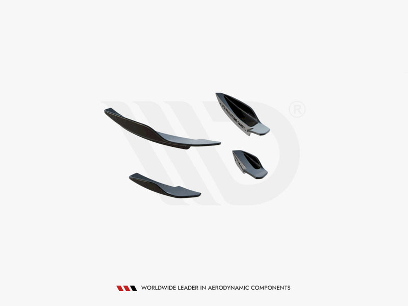 MAXTON DESIGN Front Bumper Wings (Canards) V.2 Ford Fiesta MK8 ST / St-line