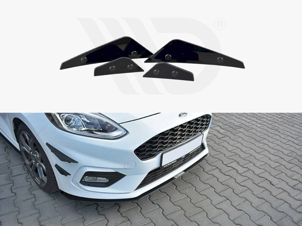 MAXTON DESIGN Front Bumper Wings (Canards) Ford Fiesta MK8 ST / St-line