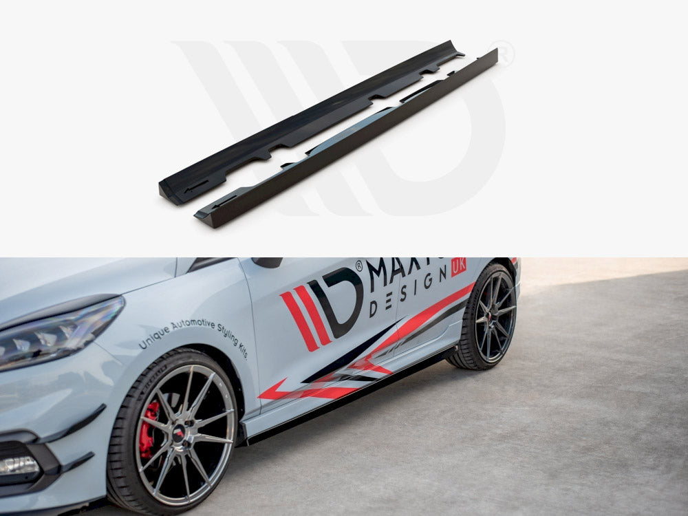 Side Skirts Diffusers V.2 Ford Fiesta MK8 ST / St-line