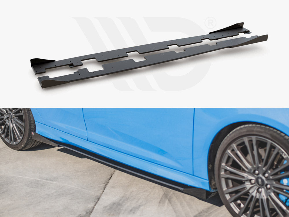 Racing Durability Side Skirts Diffusers (+flaps) Ford Focus RS MK3 (2015-2018)