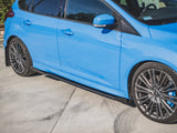 Street PRO Side Skirts Diffusers + Flaps compatible with Ford Focus RS Mk3