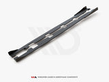 Street PRO Side Skirts Diffusers + Flaps compatible with Ford Focus RS Mk3