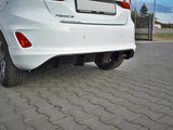 Rear Side Splitters V.1 compatible with Ford Fiesta Mk8 ST-Line - Carbon Look