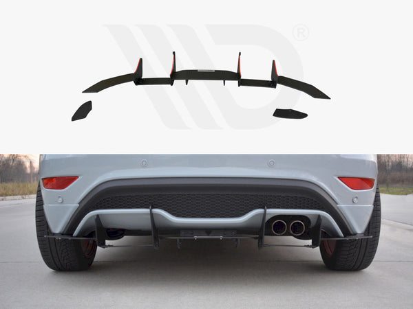 Rear Diffuser Ford Fiesta MK7 ST Facelift (2013-2017)