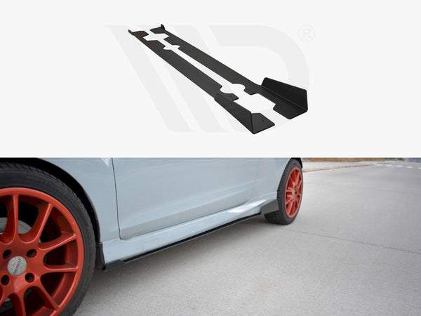 Racing Side Skirts Splitters Ford Fiesta MK7 ST Facelift (2013-2017)