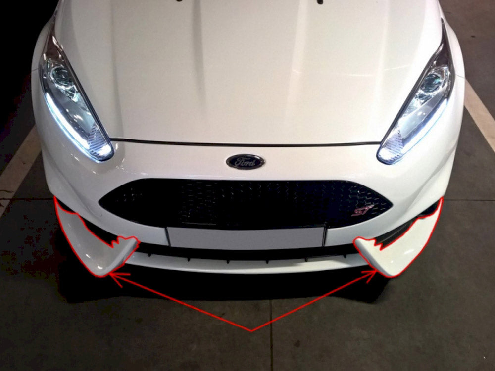 Front Bumper Spoiler compatible with Ford Fiesta ST Mk7 FL