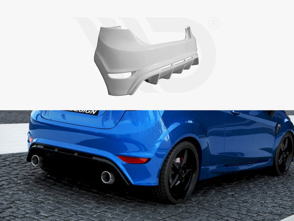 Rear Bumper Ford Fiesta MK 7 Pre-facelift &amp; Facelift (Focus RS Look)