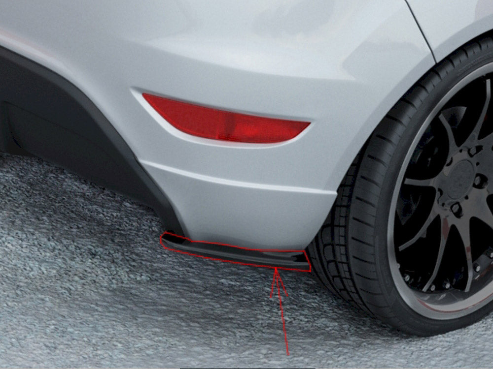 Rear Side Splitters compatible with Ford Fiesta Mk7 ST / ST-Line