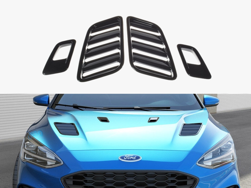 SET OF Bonnet Vents compatible with Ford Focus Mk4 ST/ ST-Line