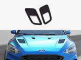 Bonnet Vents (Smaller Ones) compatible with Ford Focus Mk4 ST-Line (2018-UP) - Carbon Look