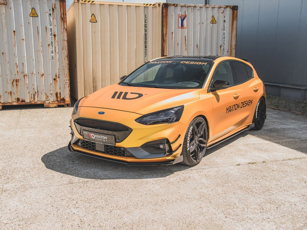 Street PRO Front Splitter + Flaps Ford Focus ST / ST-Line Mk4
