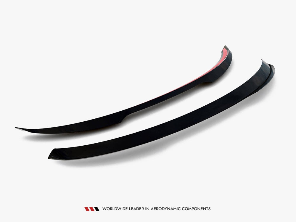 Spoiler CAP V.1 compatible with Ford Focus ST-Line Estate Mk4 - Carbon Look