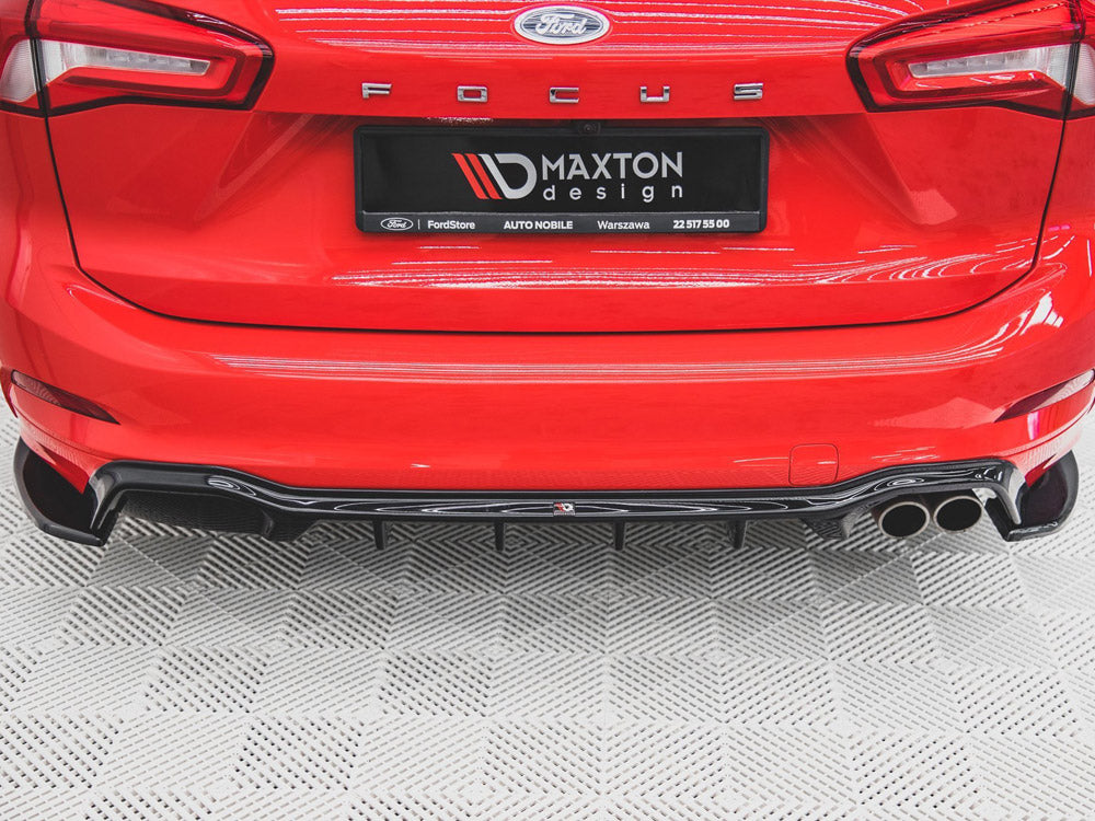Rear Side Splitters V.3 (For Rear Valance V.1) compatible with Ford Focus ST-Line Estate Mk4